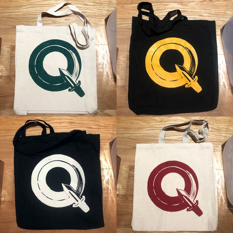 QCHQ 'Q' Tote Bags